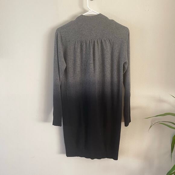 Vince Cashmere Ombre Cardigan Sweater Womens XS Black Gray Dyed Cozy Casual - Picture 2 of 7